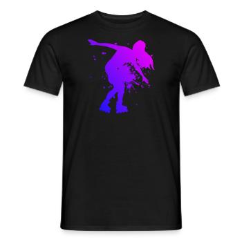 Roller Skating Roller Skating Women's Roller Skating - Men's T-Shirt - black - Front - AI Model Male 178 light (178cm)