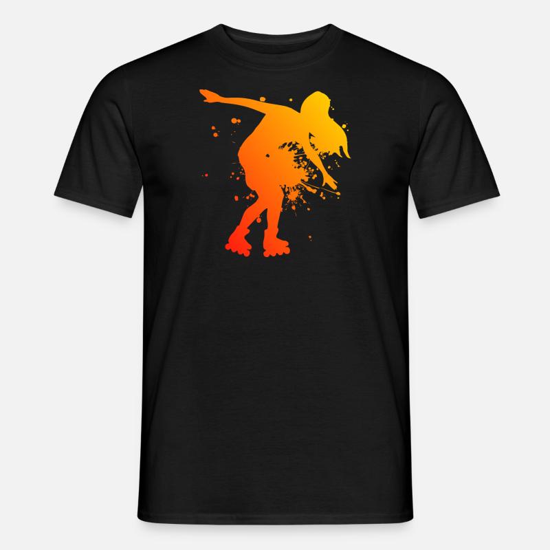 Roller Skating Rollerskaten Roller Skates - Männer T-Shirt - Schwarz