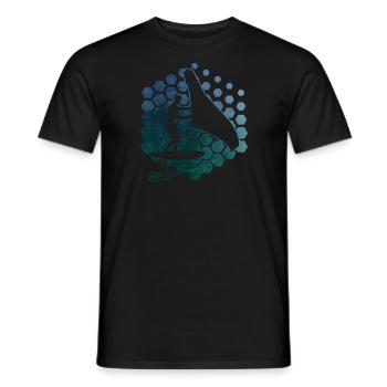 Women hydrofoil Men wingfoil wingsurf wingsurfe - Men's T-Shirt - black - Front - AI Model Male 178 light (178cm)
