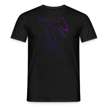 Roller Skates Roller Skating Skate Men Roller S - Men's T-Shirt - black - Front - AI Model Male 178 light (178cm)