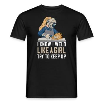 Welder Mama pour soudeurs et - T-shirt homme - noir - Devant - AI Model Male 178 light (178cm)