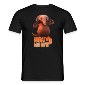 Armadillo Pangolin Et maintenant? - T-shirt homme - noir - Devant - AI Model Male 178 light (178cm)