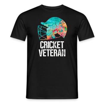 Vétéran du cricket - T-shirt homme - noir - Devant - AI Model Male 178 light (178cm)