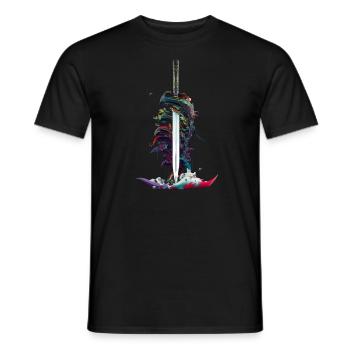 Épée magique - T-shirt homme - noir - Devant - AI Model Male 178 light (178cm)