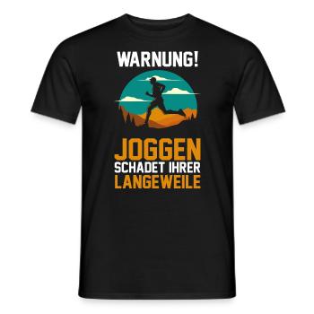Läufer Joggen Laufen - Männer T-Shirt - Schwarz - Vorne - AI Model Male 178 light (178cm)