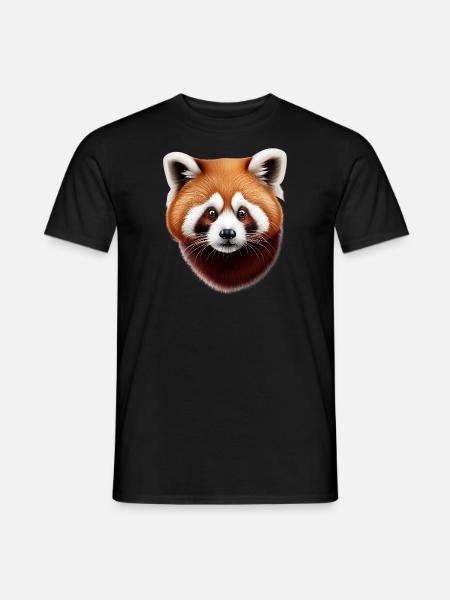 Red panda - Men's T-Shirt - black