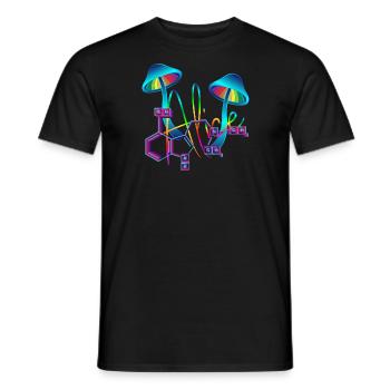 Trash Asset - Alice [arc-en-ciel] - T-shirt homme - noir - Devant - AI Model Male 178 light (178cm)