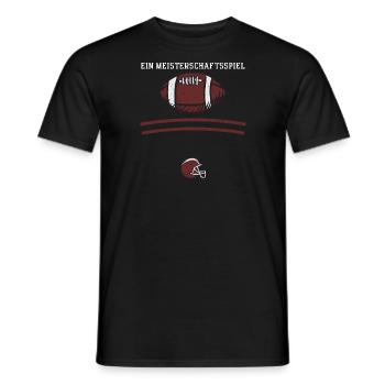 Ein Meisterschaftsspiel - Football - Männer T-Shirt - Schwarz - Vorne - AI Model Male 178 light (178cm)