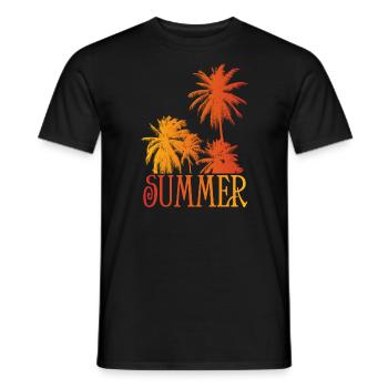 Sommer!!! - Männer T-Shirt - Schwarz - Vorne - AI Model Male 178 light (178cm)