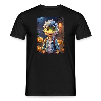 Halloween Dino Blankovorlage 1.0 - Männer T-Shirt - Schwarz - Vorne - AI Model Male 178 light (178cm)