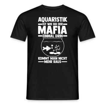 Aquarium Fische Aquaristik - Männer T-Shirt - Schwarz - Vorne - AI Model Male 178 light (178cm)