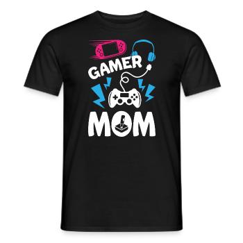 Maman Gamer - T-shirt homme - noir - Devant - AI Model Male 178 light (178cm)