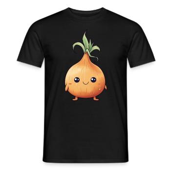 Drôle d’oignon - T-shirt homme - noir - Devant - AI Model Male 178 light (178cm)
