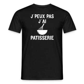 Pâtisserie - Pâtissier - Meilleur Pâtissier - T-shirt homme - noir - Devant - AI Model Male 178 light (178cm)