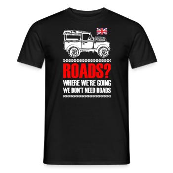Landy and Driver - Men's T-Shirt - black - Front - AI Model Male 178 light (178cm)
