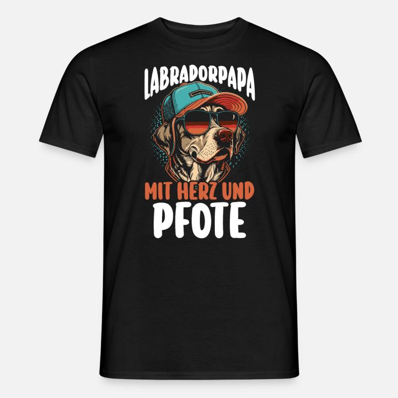 Hund Labrador - Männer T-Shirt - Schwarz