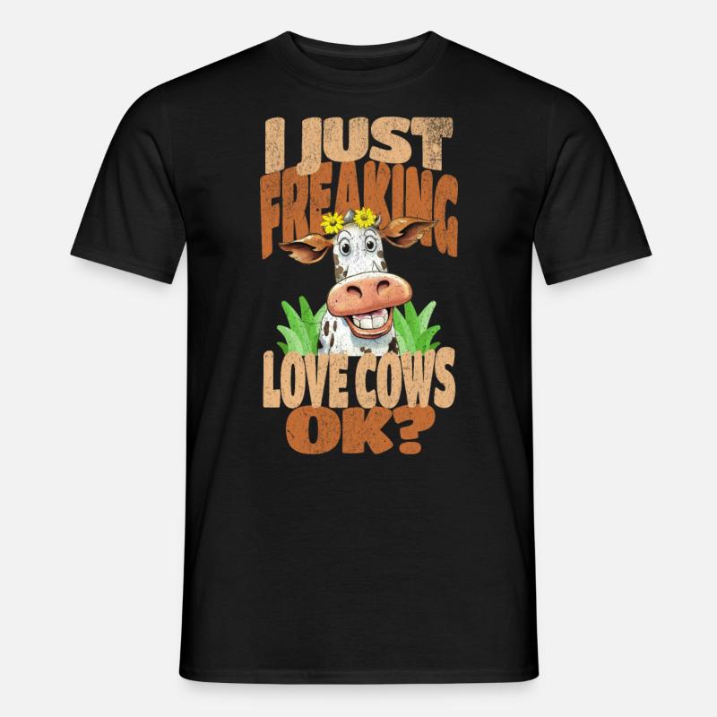 Kuh Kühe - Männer T-Shirt - Schwarz