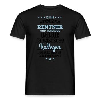 Ungeheuer fantastische Kollegen Rentner - Männer T-Shirt - Schwarz - Vorne - AI Model Male 178 light (178cm)