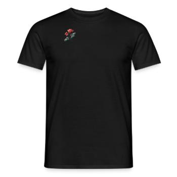 Polygone rose - T-shirt homme - noir - Devant - AI Model Male 178 light (178cm)