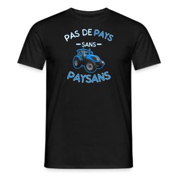 Kein Land ohne blaue Bauern - Männer T-Shirt - Schwarz - Vorne - AI Model Male 178 light (178cm)