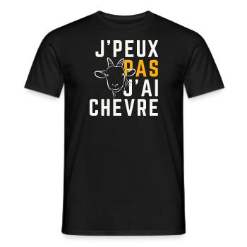 Ich kann nicht meine Ziege - Männer T-Shirt - Schwarz - Vorne - AI Model Male 178 light (178cm)