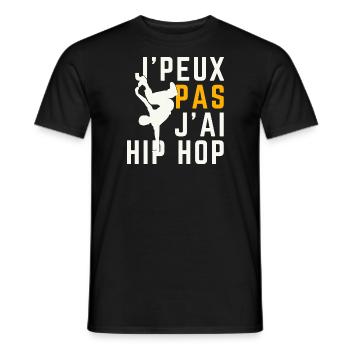 Ich kann nicht, ich habe Hip Hop - Männer T-Shirt - Schwarz - Vorne - AI Model Male 178 light (178cm)