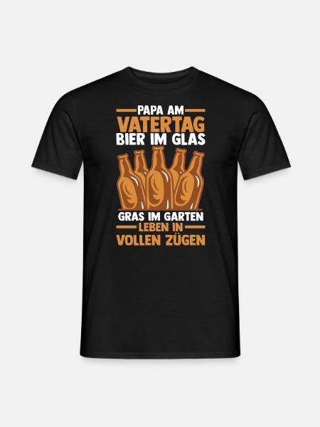 Dad Beer Father Father's Day - Men's T-Shirt - black