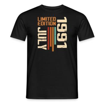 Juli 1991 Geburtstagsgeschenk 1991 Juli 1991 - Männer T-Shirt - Schwarz - Vorne - AI Model Male 178 light (178cm)