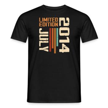 Juillet 2014 Cadeau D’anniversaire 2014 July 2014 - T-shirt homme - noir - Devant - AI Model Male 178 light (178cm)