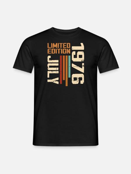 Juli 1976 Geburtstagsgeschenk 1976 Juli 1976 - Männer T-Shirt - Schwarz