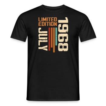 Juli 1968 Geburtstagsgeschenk 1968 Juli 1968 - Männer T-Shirt - Schwarz - Vorne - AI Model Male 178 light (178cm)