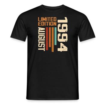 Aout 1994 Cadeau Anniversaire Août 1994 August - T-shirt homme - noir - Devant - AI Model Male 178 light (178cm)