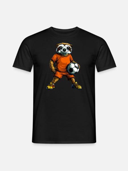 Sloth Footballer - Men's T-Shirt - black