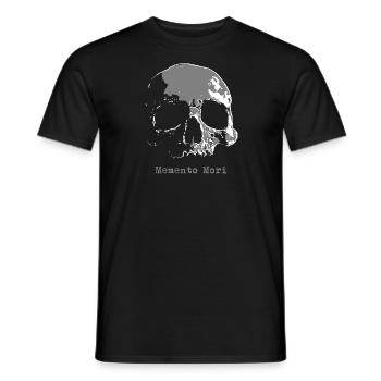 Memento Mori Crâne Gris - T-shirt homme - noir - Devant - AI Model Male 178 light (178cm)