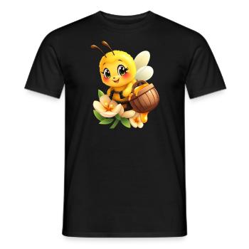 Costume d’abeille Miel Apiculteur Cadeau Mignon Abeille - T-shirt homme - noir - Devant - AI Model Male 178 light (178cm)