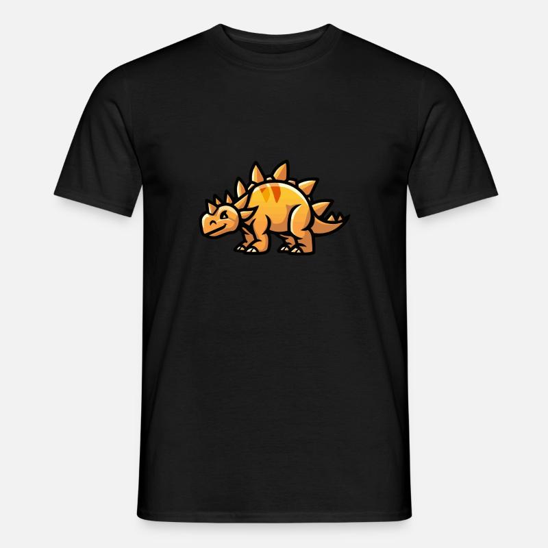 Dinosaur Stegosaurus Comic - Men’s T-shirt - undefined