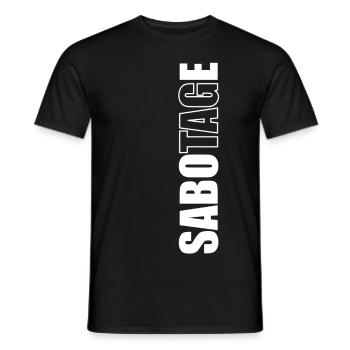 jour de sabotage - T-shirt homme - noir - Devant - AI Model Male 178 light (178cm)