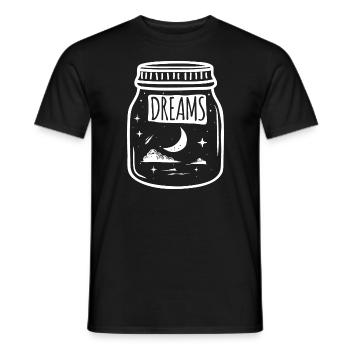 Ein Glas mit Träumen - Einweckglas - Männer T-Shirt - Schwarz - Vorne - AI Model Male 178 light (178cm)