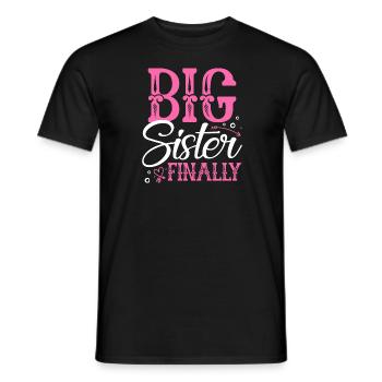 Big Sister Finally - Men's T-Shirt - black - Front - AI Model Male 178 light (178cm)