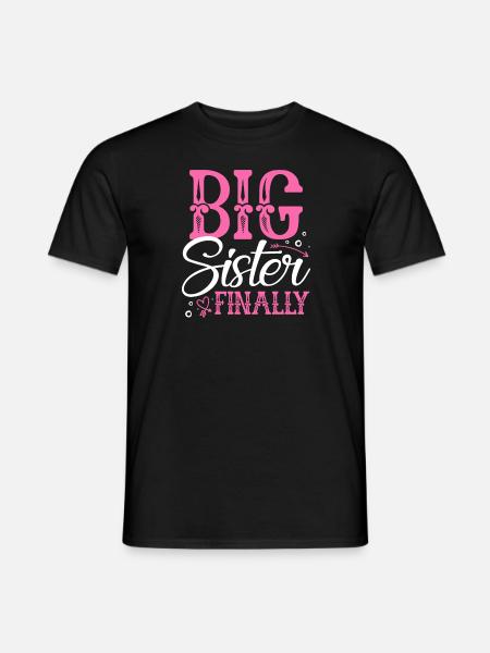 Big Sister Finally - Men's T-Shirt - black