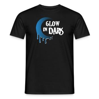 Glow in Dark - Männer T-Shirt - Schwarz - Vorne - AI Model Male 178 light (178cm)
