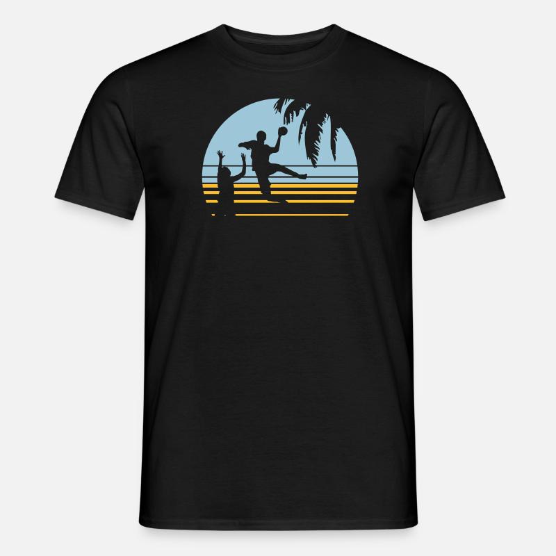 SUNSET BEACH HANDBALL - T-shirt homme - noir