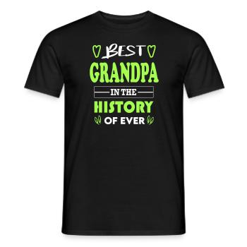 Best Grandpa Bester Opa for Ever für immer - Männer T-Shirt - Schwarz - Vorne - AI Model Male 178 light (178cm)