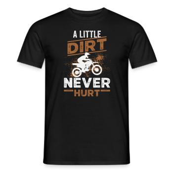 Motocross Dirt Bike Rider Motorcycle - Men's T-Shirt - black - Front - AI Model Male 178 light (178cm)