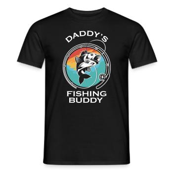 Fishing Angler Fishing Rod - Men's T-Shirt - black - Front - AI Model Male 178 light (178cm)