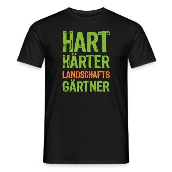 Hart Härter Landschaftsgärtner Gartenbau Gärtner - Männer T-Shirt - Schwarz - Vorne - AI Model Male 178 light (178cm)