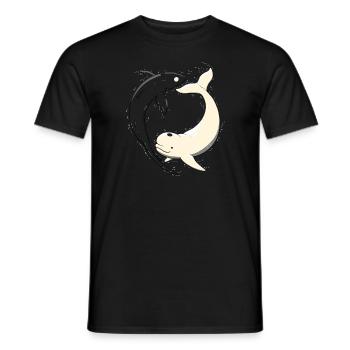 Yin & Yang - Men's T-Shirt - black - Front - AI Model Male 178 light (178cm)