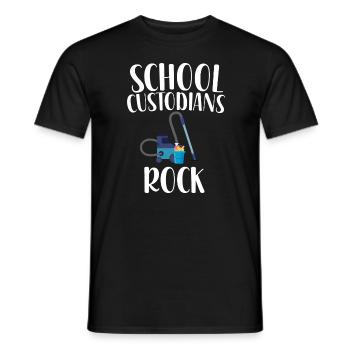 Schulhausmeister Rock - Männer T-Shirt - Schwarz - Vorne - AI Model Male 178 light (178cm)