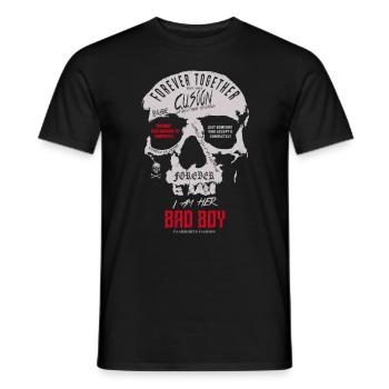 I am her Bad Boy Partnerlook Skull - Männer T-Shirt - Schwarz - Vorne - AI Model Male 178 light (178cm)