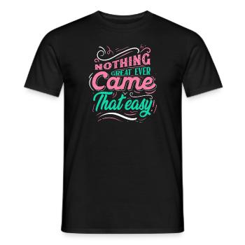 Motivation Zitate Grafik - Männer T-Shirt - Schwarz - Vorne - AI Model Male 178 light (178cm)